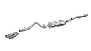 Chevrolet Silverado 1500 Performance Exhaust - CORSA Performance - Sport Cat Back, Single Side Exit - Polished - `14-`19